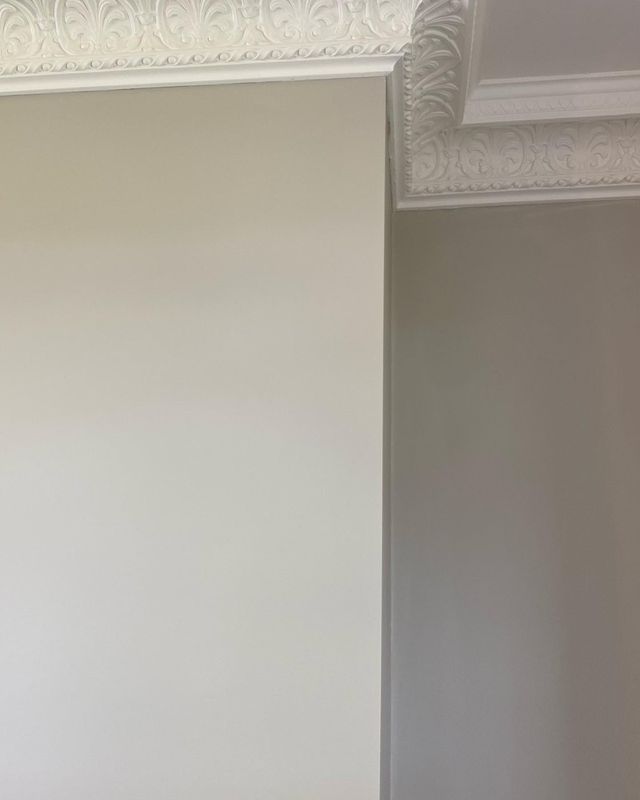Restored cornice plaster detail