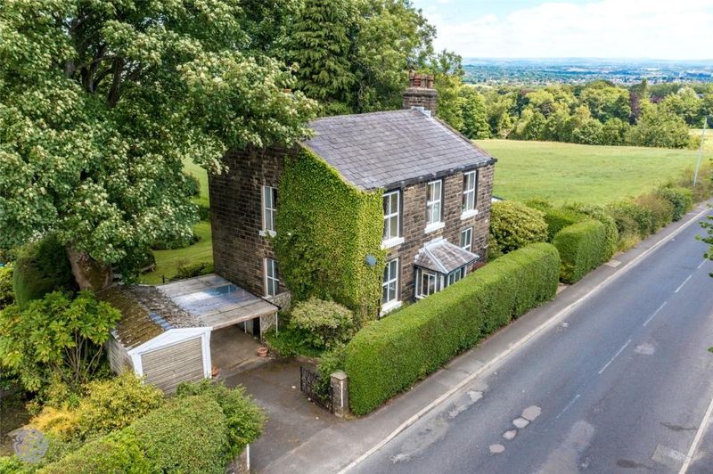 Aerial view of Broadfield House and grounds